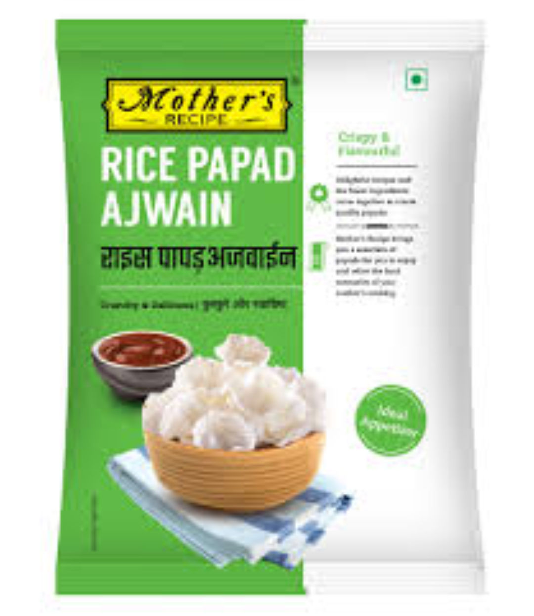 MOTHERS RECIPE RICE PAPAD AJWAIN 75G
